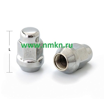 Гайка колесная М12*1,5 (35, ключ 17, конус, закрытая, хром.) Н-1977